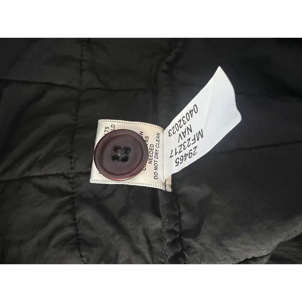 Peter Millar Quilted Vest Mens L Navy Excellence Quilted Button Zip Front